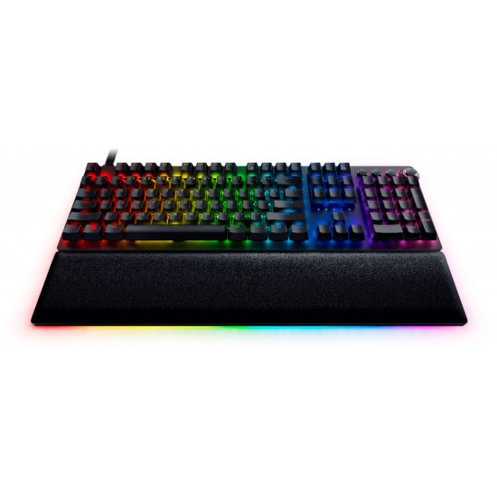 Razer | Huntsman V2 Optical Gaming Keyboard | Gaming Keyboard | Wired | RGB LED light | US | Black | Numeric keypad | Linear Red Switch