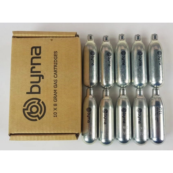 CO2 Cartridge BYRNA 8 g 10 szt. 9 + 1 with oil (CO2300)