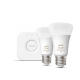 HueWCA Starter Kit 2pcs, Bridge | E27 | 11 W | White and colored light,  2000K-6500K +16 million colors | Bluetooth and Zigbee