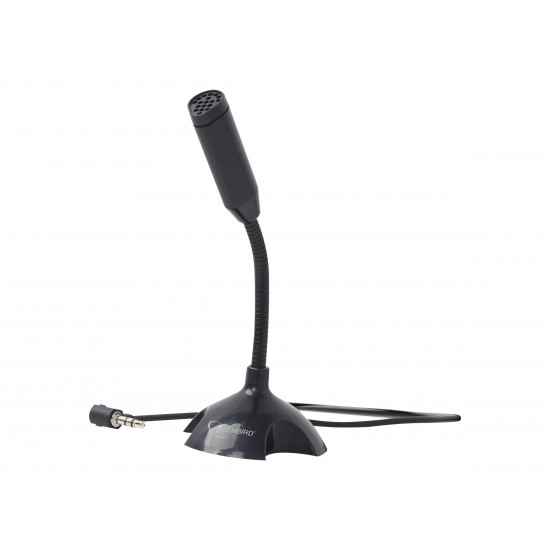 Gembird | Desktop microphone | MIC-D-02 | 3.5 mm | Black | 3.5 mm audio plug