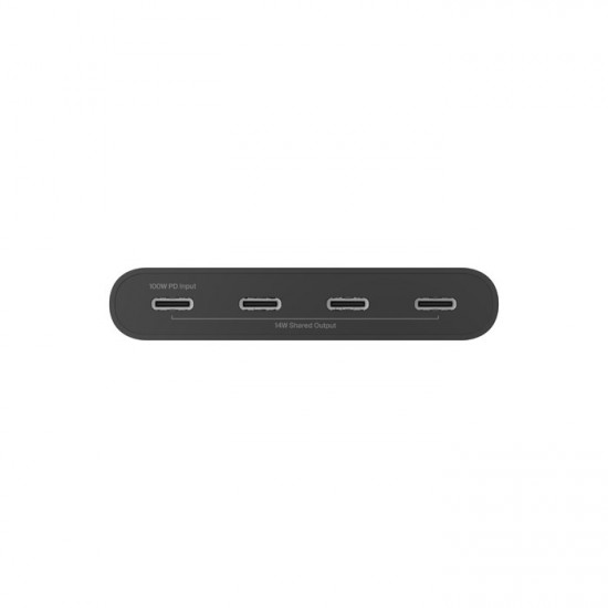 Belkin AVC018BTBK interface hub USB Type-C 10000 Mbit/s Black