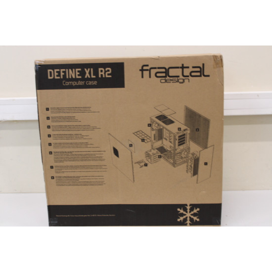 SALE OUT. Fractal Design Define XL R2 Black, XL-ATX,  Power supply included No | Fractal Design | Define XL R2 | Anti-Glare | HD | No | VA | Black | XL-ATX | DAMAGED PACKAGING | Power supply included No