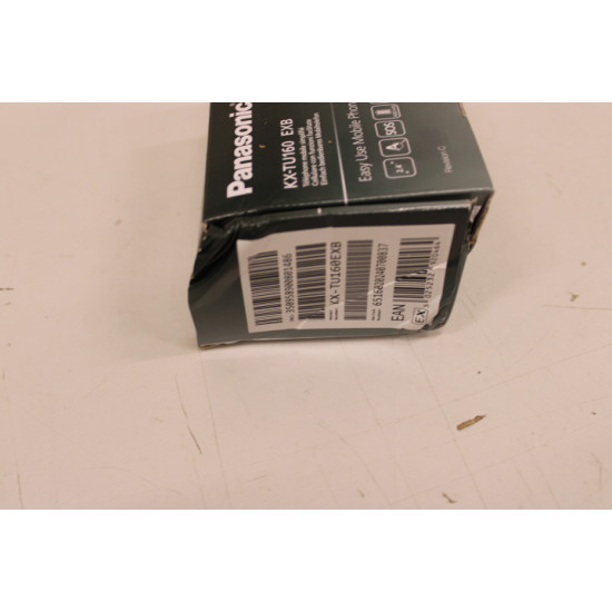 Panasonic | KX-TU160 | Easy Use Mobile Phone | Black | 69.2 g | DAMAGED PACKAGING