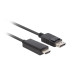 Lanberg CA-DPHD-11CC-0010-BK cable gender changer DisplayPort HDMI Black