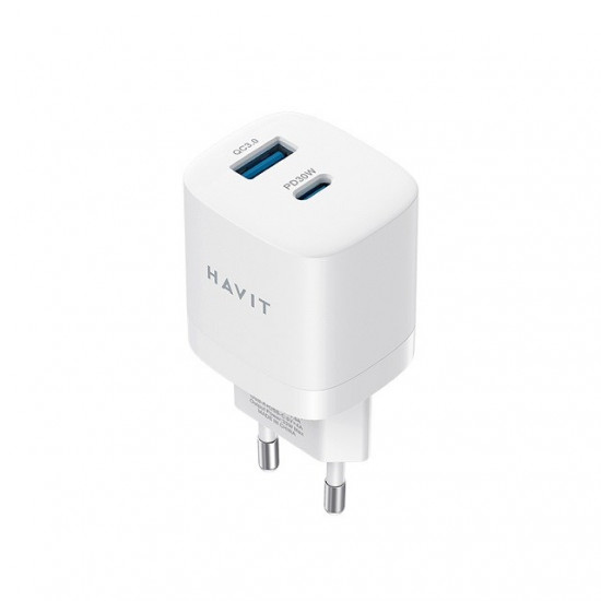 Havit USB-A+USB-C Charger UC30 EU