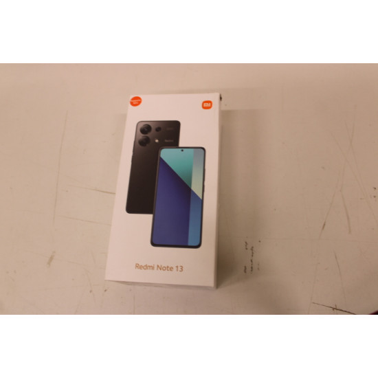 SALE OUT. Xiaomi Redmi Note 13 (Midnight Black) Dual SIM 6.67“ AMOLED 1080x2400/2.8GHz&1.9GHz/128GB/6GB RAM/Android13/4G,MZB0FYFEU | Xiaomi | Redmi | Note 13 | Midnight Black | 6.67  | AMOLED | 1080 x 2400 pixels | Qualcomm | Internal RAM 6 GB | 128 GB | Dual SIM | 4G | Main camera resolution 108+8+2 MP | Secondary camera resolution 16 MP | Android | 13 | 5000 mAh | DAMAGED PACKAGING