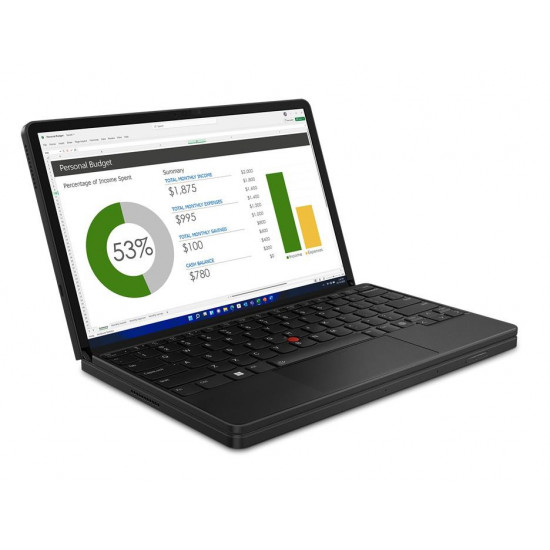 Lenovo ThinkPad X1 Fold Intel® Core™ i7 i7-1260U Hybrid (2-in-1) 41.4 cm (16.3) Touchscreen 32 GB LPDDR5-SDRAM 1 TB SSD Wi-Fi 6E (802.11ax) Windows 11 Pro Black