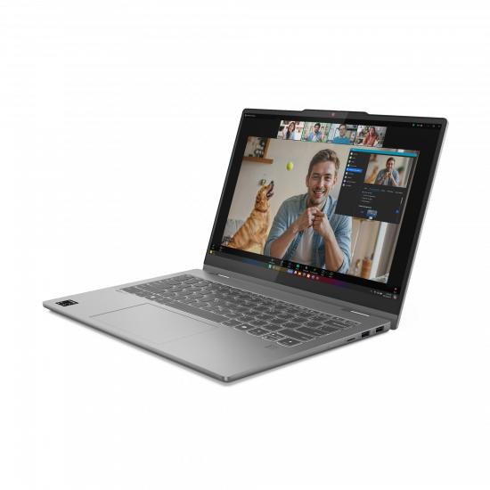 Lenovo IdeaPad 5 2-in-1 14Q8X9 | Luna Grey | 14  | OLED | Touchscreen | WUXGA | 1920 x 1200 pixels | Glossy | Snapdragon X Plus | X1P-42-100 | 16 GB | Soldered LPDDR5x | Solid-state drive capacity 1000 GB | Qualcomm Adreno GPU | Windows 11 Home | 802.11be | Bluetooth version 5.4 | Keyboard language Nordic | Keyboard backlit | Warranty 24 month(s) | Battery warranty 12 month(s)