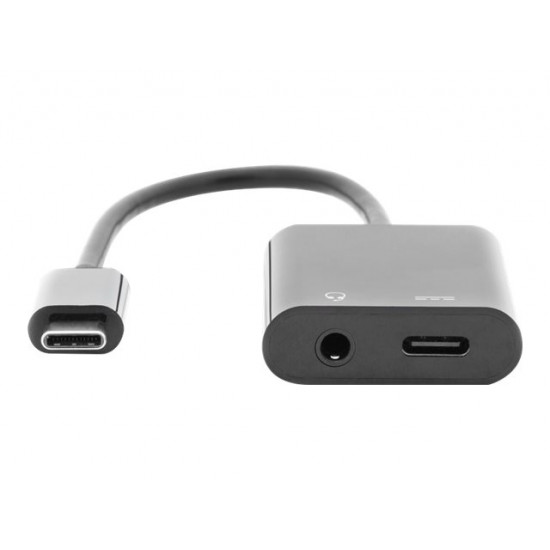 Digitus | USB Type-C adapter/Converter, Type-C to USB Type-C with 3.5mm stereo | AK-300400-002-S