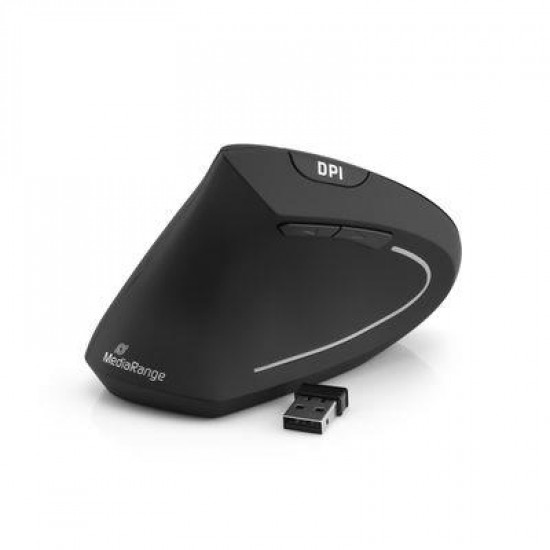 MOUSE USB OPTICAL WRL 6-BUTTON/LEFT BLACK MROS233 MEDIARANGE