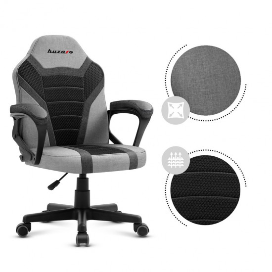 Gaming chair for children Huzaro HZ-Ranger 1.0 Gray Mesh, gray and black