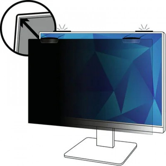 3M Blickschutzfilter für 23,8 Full Screen Monitor mit COMPLY Magnetic Attach 16:9