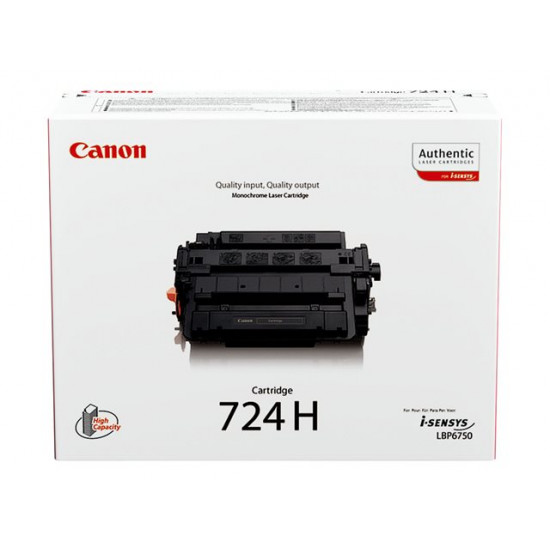 CANON CRG-724H Cartridge Black 12.000 pages for LBP6750dn