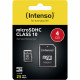 CARD 4GB Intenso 3413450 MicroSDHC Class 10 20MB/s inkl. Adapter