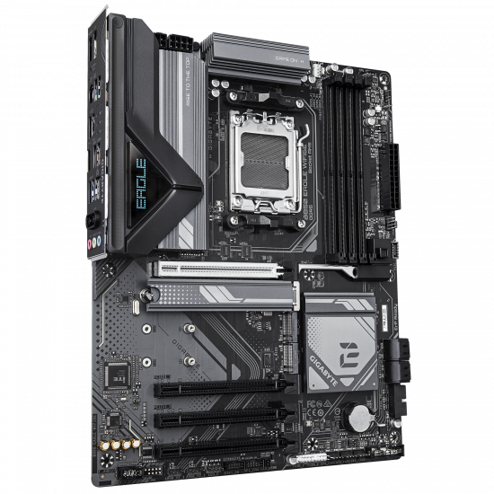 Gigabyte B850 EAGLE WIFI6E | Processor family AMD | Processor socket AM5 | DDR5 | Supported hard disk drive interfaces SATA, M.2 | Number of SATA connectors 4