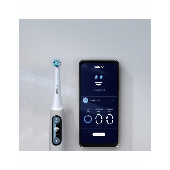 Oral-B Electric toothbrush | iO 7 Duo Pack | Rechargeable | For adults | Number of brush heads included 2 | Number of teeth brushing modes 5 | White/Black Onyx