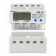 Qoltec 50883 Three phase electronic energy consumption meter for DIN rail | Wi-Fi | TUYA | 400V | LCD