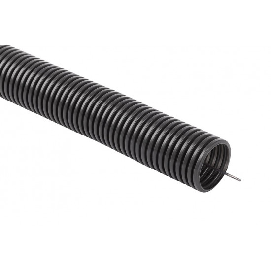 Flexible corrugated installation pipe, PVC conduit, UV, 320N with remote control 50/43 25m