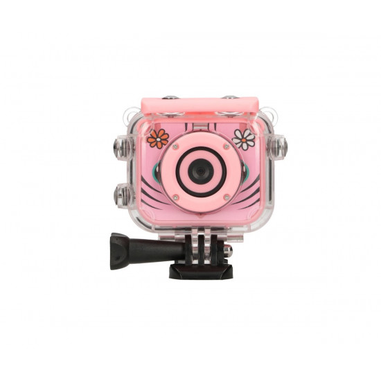 Extralink Camera Kids Camera H18 Pink 1080P 30fps, IP68, 2.0 screen