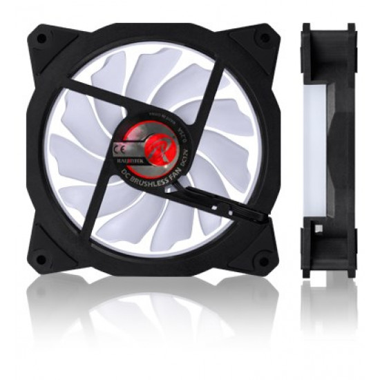 RAIJINTEK IRIS 12 RBW ADD-3 Computer case Fan 12 cm Black, White 3 pc(s)