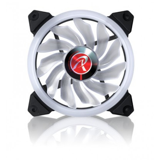 RAIJINTEK IRIS 12 RBW ADD-3 Computer case Fan 12 cm Black, White 3 pc(s)