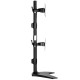 Silverstone ARM24BS monitor mount / stand 61 cm (24) Pole Black