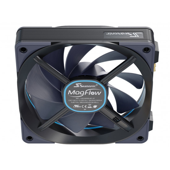 Seasonic MagFlow 1-Fan Kit Computer case 12 cm Black 1 pc(s)