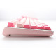 Ducky One 3 Gossamer Pink keyboard Gaming USB US English Pink, White