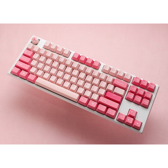 Ducky One 3 TKL Gossamer Pink keyboard Gaming USB US English Pink, White