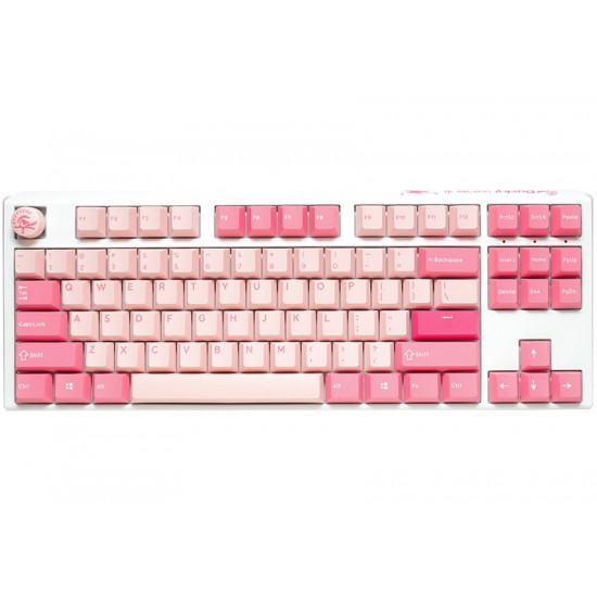 Ducky One 3 TKL Gossamer Pink keyboard Gaming USB US English Pink, White