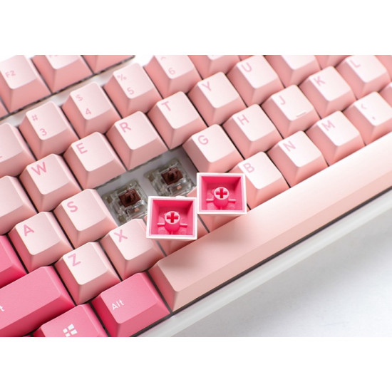 Ducky One 3 TKL Gossamer Pink keyboard Gaming USB German Pink, White