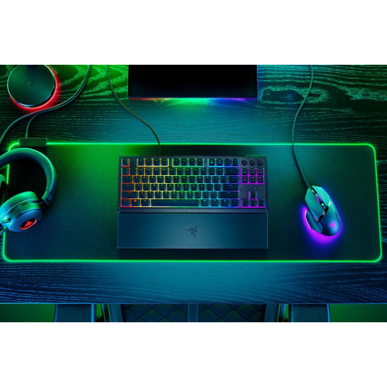 Razer Ornata V3 Tenkeyless keyboard Gaming USB QWERTZ German Black