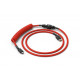 Glorious Coiled Cable Crimson Red, USB-C to USB-A, 1.37m - red/black