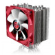 RAIJINTEK Themis Evo Processor Cooler 12 cm Metallic, Red, White