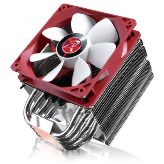 RAIJINTEK Themis Evo Processor Cooler 12 cm Metallic, Red, White