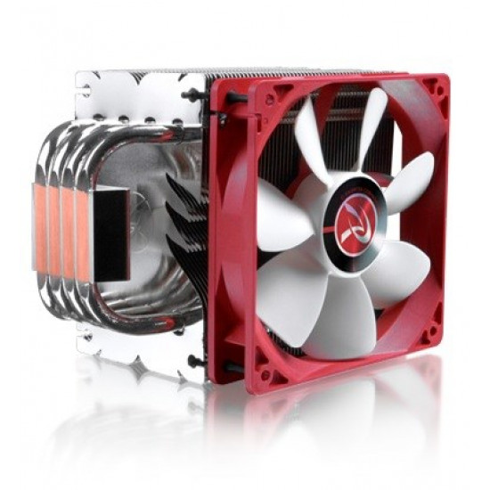 RAIJINTEK Themis Evo Processor Cooler 12 cm Metallic, Red, White