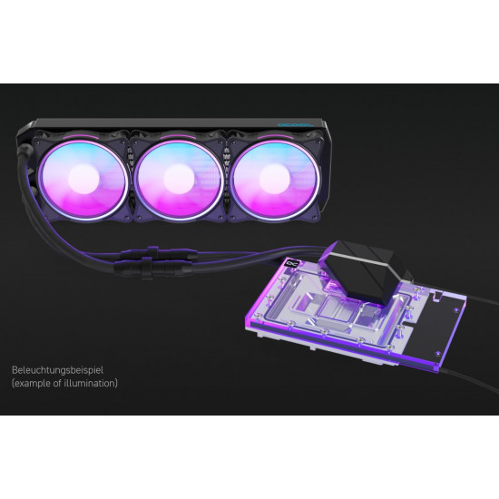 Alphacool Eiswolf 2 AIO Graphics card All-in-one liquid cooler 12 cm Black, Transparent 1 pc(s)