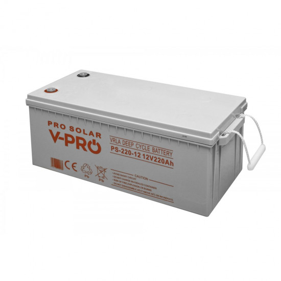 BATTERY VOLT POLSKA DEEP CYCLE VPRO SOLAR 12V 220AH VRLA MAINTENANCE-FREE