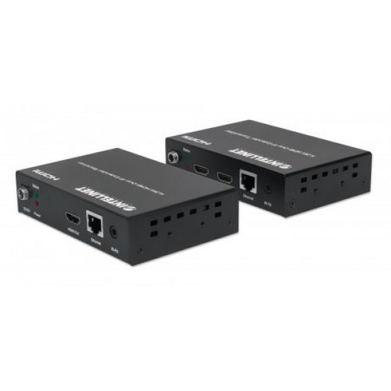 Intellinet H.264 HDMI Over IP Extender Kit, Up to 100m (Euro 2-pin plug)