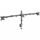 Manhattan TV & Monitor Mount, Desk, Double-Link Arms, 3 screens, Screen Sizes: 10-27, Black, Clamp Assembly, Triple Screen, VESA 75x75 to 100x100mm, Max 7kg (each), Lifetime Warranty