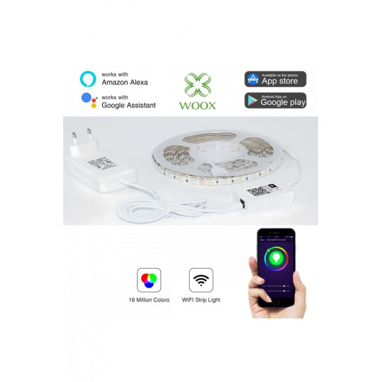 WOOX R5093 smart lighting Smart strip light Wi-Fi 24 W