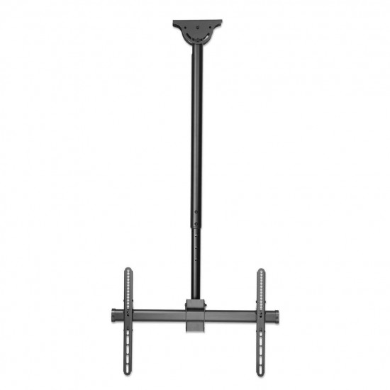 Manhattan TV & Monitor Mount, Ceiling, 1 screen, Screen Sizes: 37-75, Height: 106-156 cm, Black, VESA 200x200 to 600x400mm, Max 50kg, LFD, Lifetime Warranty