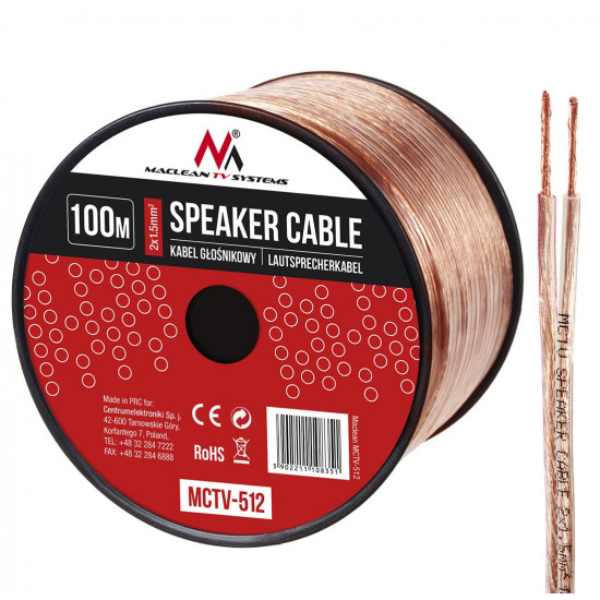 Maclean MCTV-512 audio cable 100 m Copper