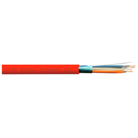 FIRE ALARM CABLE FIREPROOF BITNER HTKSHekw PH90 1x2x1,0 - 100m