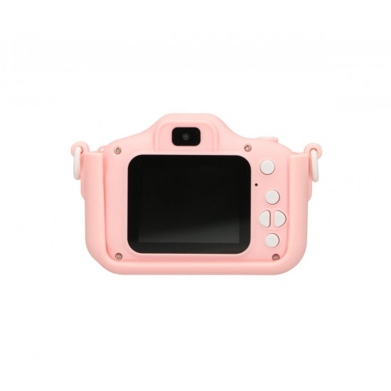 Extralink Camera Kids Camera H28 Dual Pink 1080P 30fps, 2.0 screen