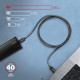 Axagon BUCM4X-CM10AB USB cable USB4 Gen 3x2 1 m USB C Black