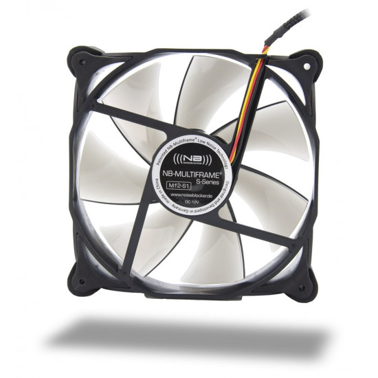 Noiseblocker M12-S1 computer cooling system Computer case Fan Black, Grey