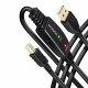 Axagon ADR-215B USB 2.0 A-M -> B-M active connecting/repeater cable 15m - Kabel - Digital/Daten USB cable USB A USB B Black