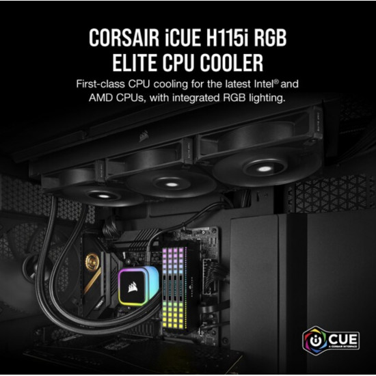 Corsair H115I Air cooler Black 1 pc(s)