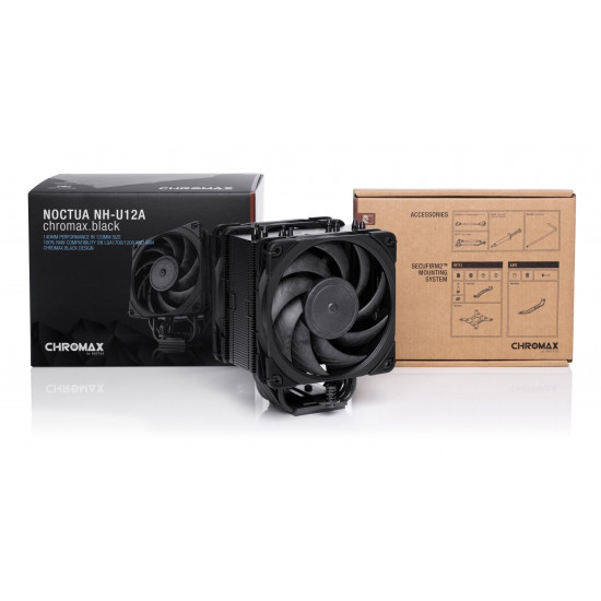 Noctua NH-U12A Processor Air cooler 12 cm Black 1 pc(s)